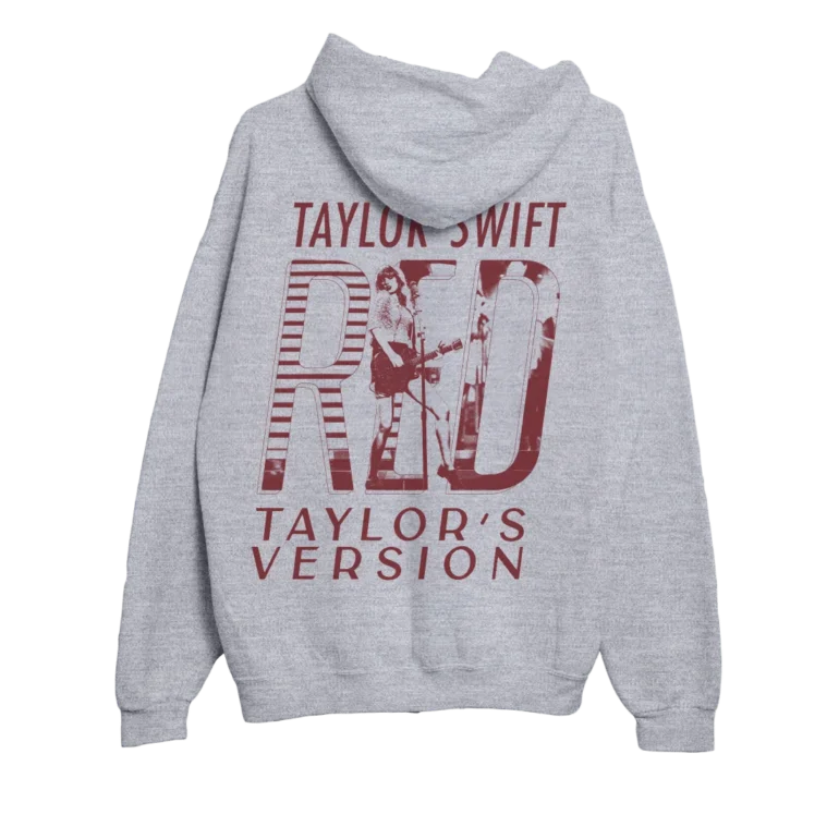 Taylor Swift Logo Red  Hoodie - Image 2
